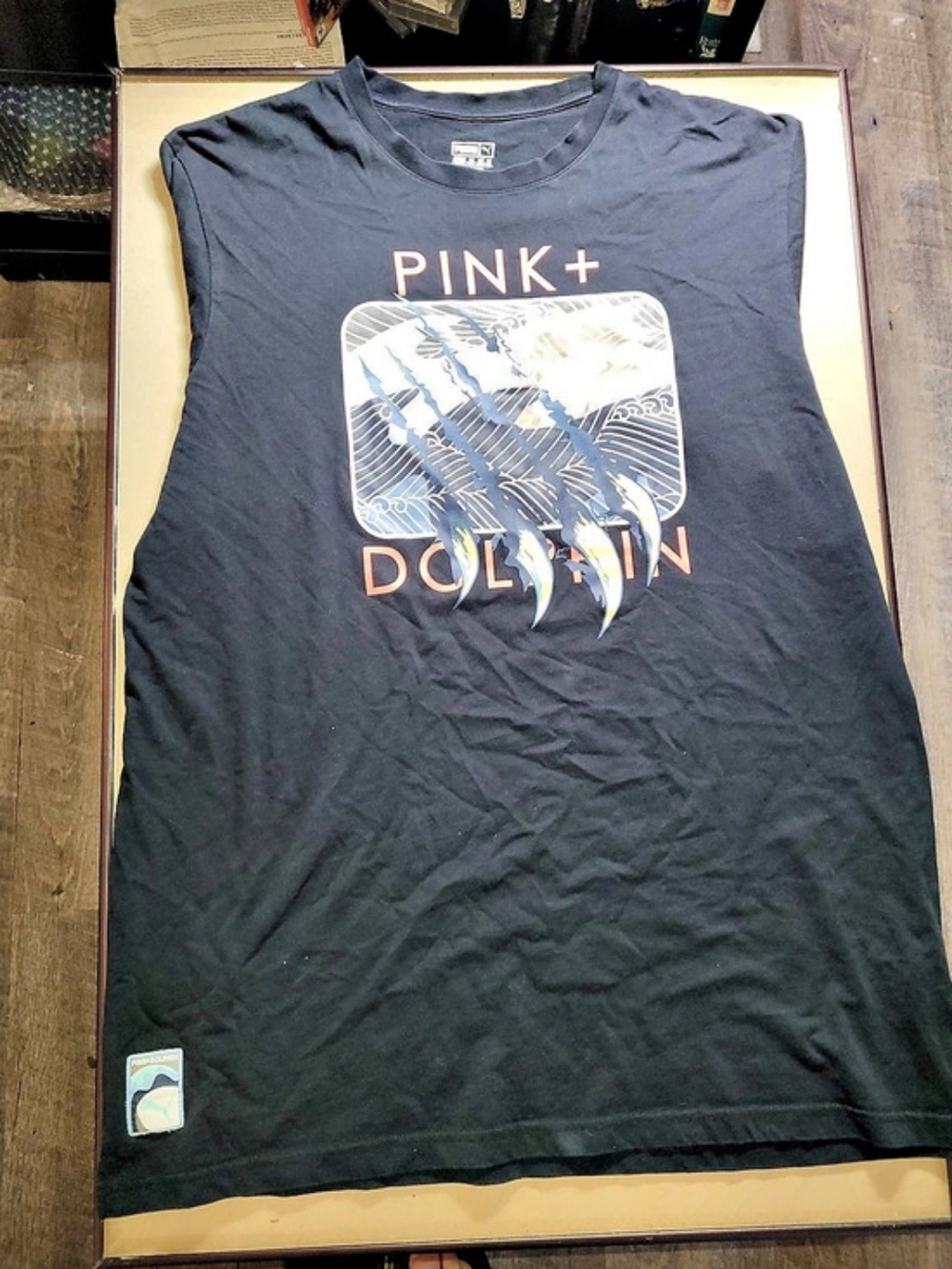 Puma x Pink Dolphin Graphic T-Shirt Black 3XL